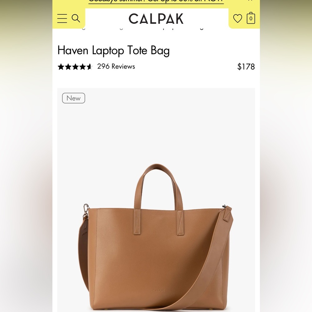 CalPak haven laptop tote bag